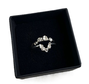 Formade silverringar set