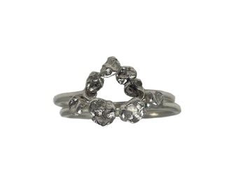 Formade silverringar set