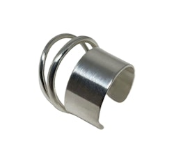 Bred silverring