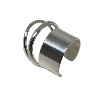 Bred silverring