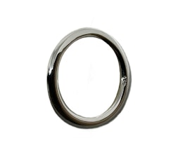 Tjock slät silverring