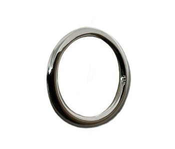 Tjock slät silverring