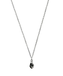 Rustikt oxiderat silverhalsband herr