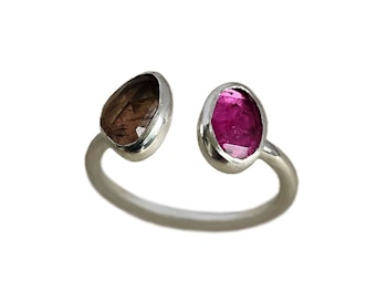 Ring med Turmalin stenar silver