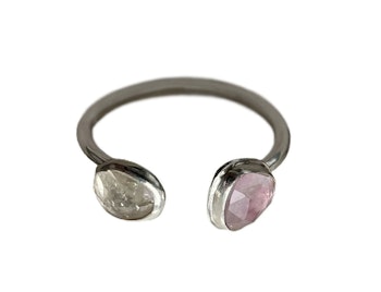 Silverring med Turmalin stenar
