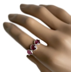 Trestensring rosa turmalin