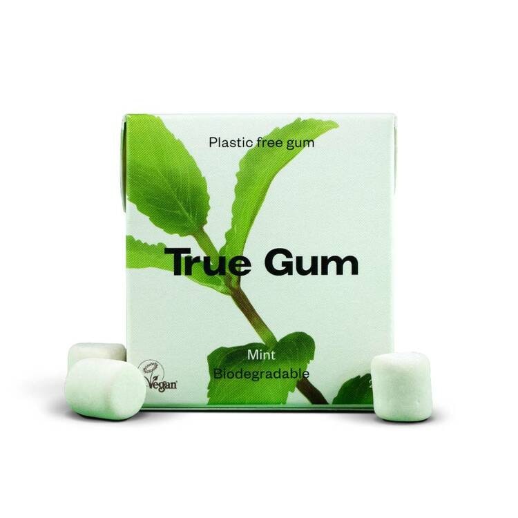 Tuggummi från True gum med smak av mint