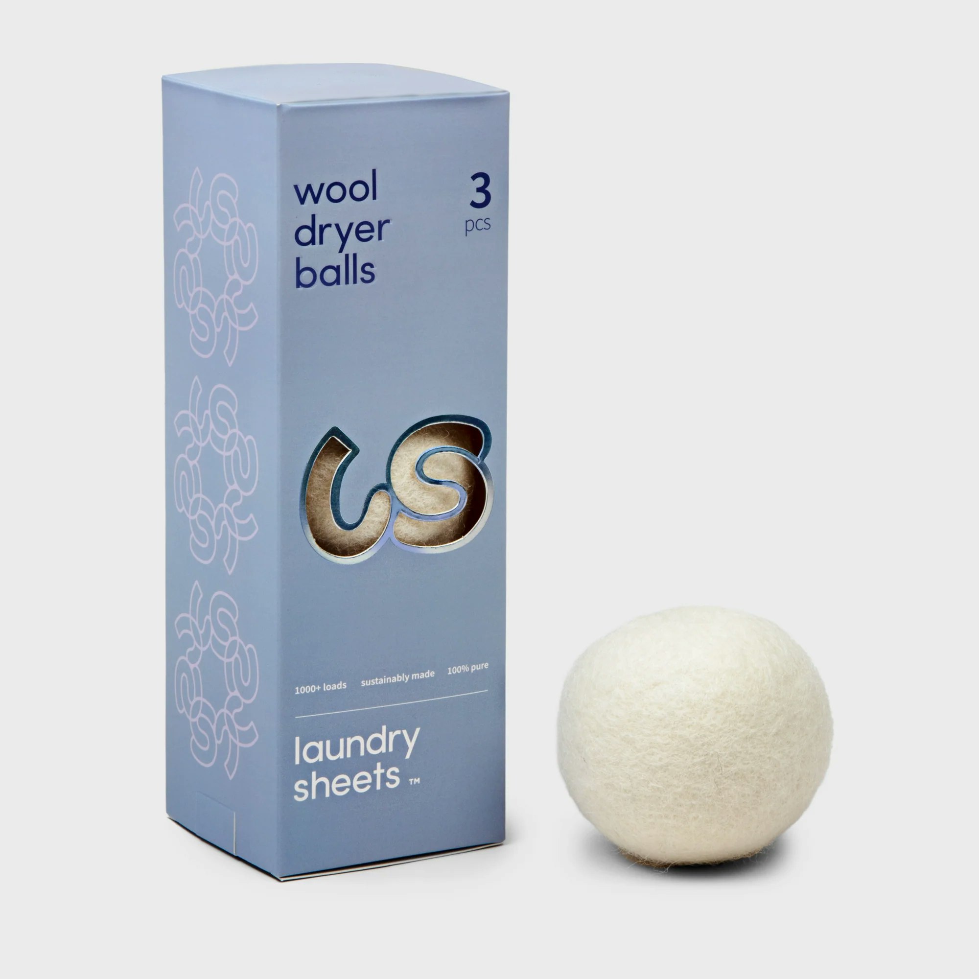 Laundry Sheets torkbollar i ull 3-pack