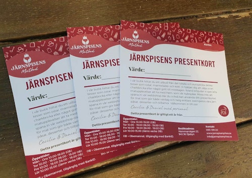 Järnspisens presentkort