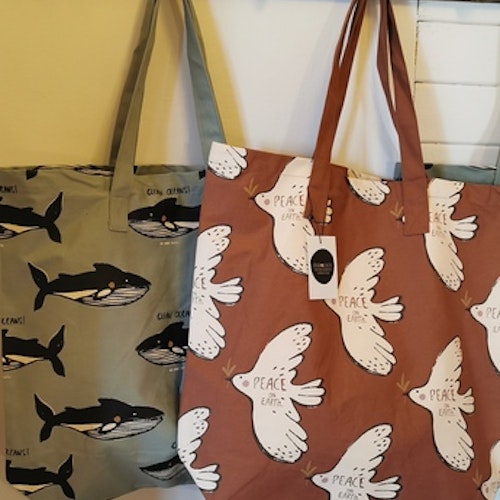 Stor väska med valar