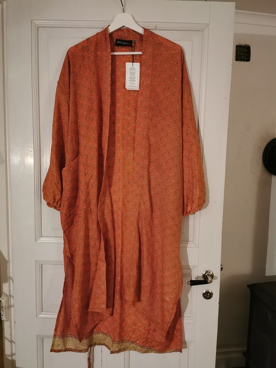 Kimono lång orange