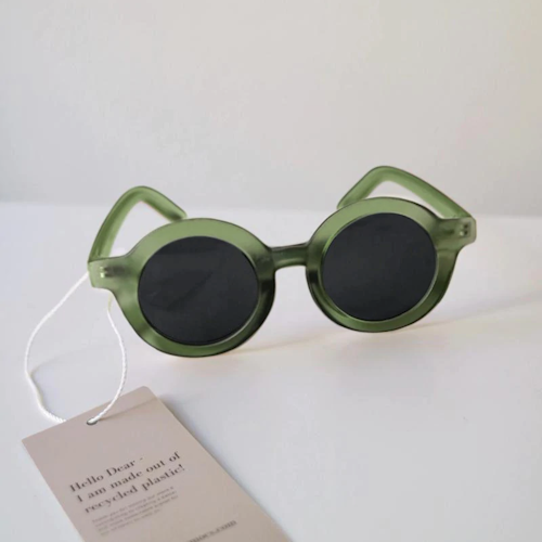 Solglasögon vuxen - rund - BabyMocs Green