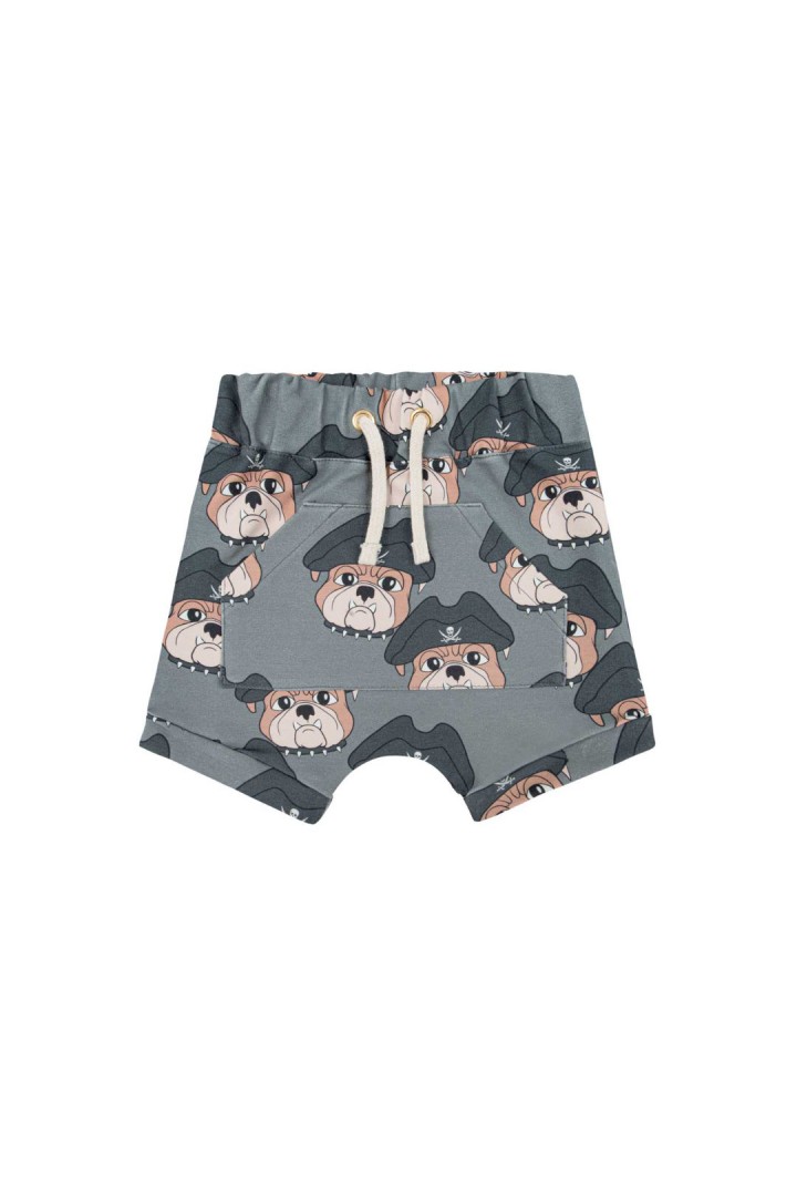 Dog The Pirate Graphite Shorts- Dear Sophie