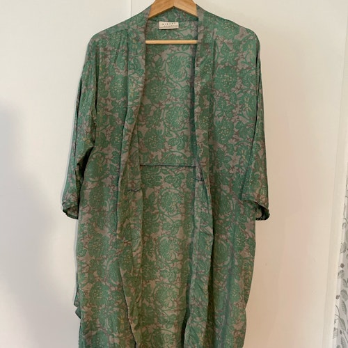 Kimono - Mönstrad grön