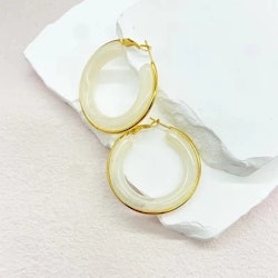 Guldcreoler med beiget inlägg– 42 mm