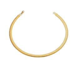Guldig choker i ormkedja 8 mm