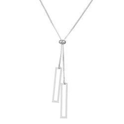 Justerbart halsband med rektangulära hängen
