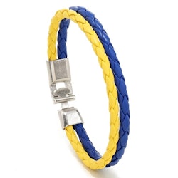 Armband i blått och gult