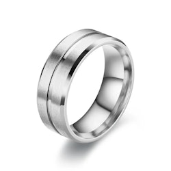 Ring i rostfritt stål 8 mm