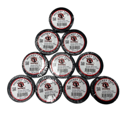Mohawke Hockey Tape 25 mm x 20 m, Sort, 10-pak