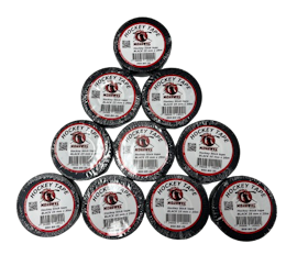 Mohawke Hockey Tape 25 mm x 20 m, Sort, 10-pak