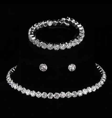 Halsband, armband, örhängen
