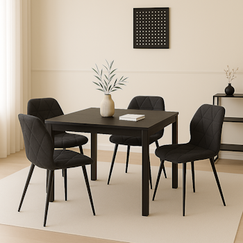 Linea | 4 matstolar i linnetyg