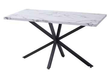 Modern | Matbord 140x80 cm med stenmönstrad topp