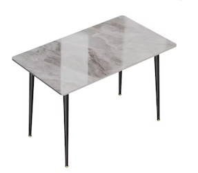 Glaze | Rektangulärt högglans matbord 120x70