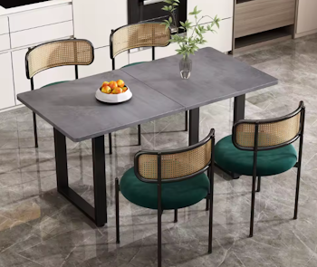 Steel | Grått matbord, rektangulärt 140x70