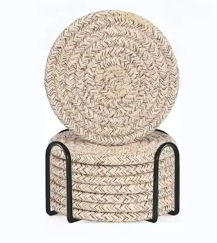 Loom | 8-pack bomullsunderlägg med hållare