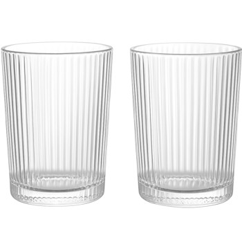 Stripes | 2-pack glas med vertikala ränder 240 ml