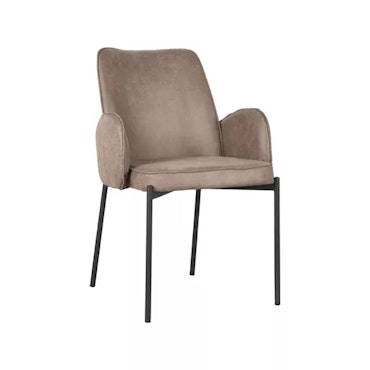 Joni | 2-pack matstolar i beige sammet