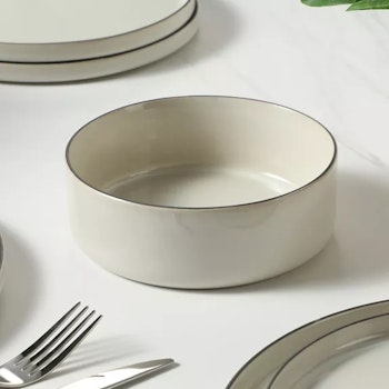Mila | 4-pack desserttallrikar i krämvitt Ø 16 cm