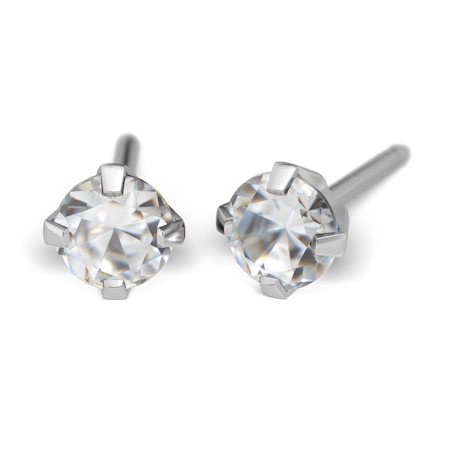 Örhänge - Cubic Zircon 4mm