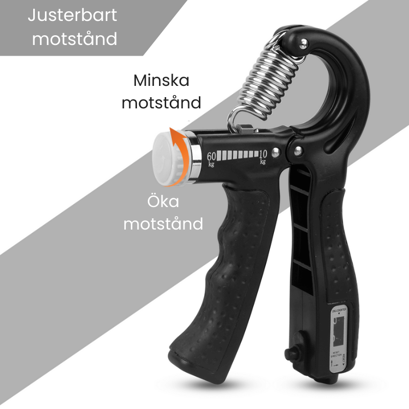 Justerbar håndgrepstrener 10-60 kg