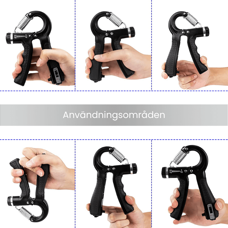 Justerbar håndgrepstrener 10-60 kg