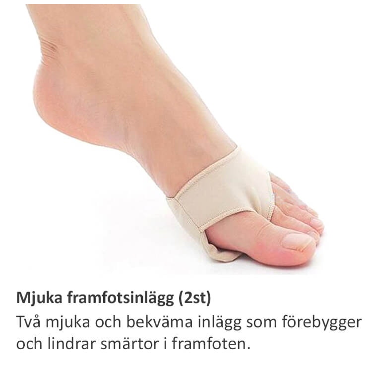 Mykt innlegg i forfoten