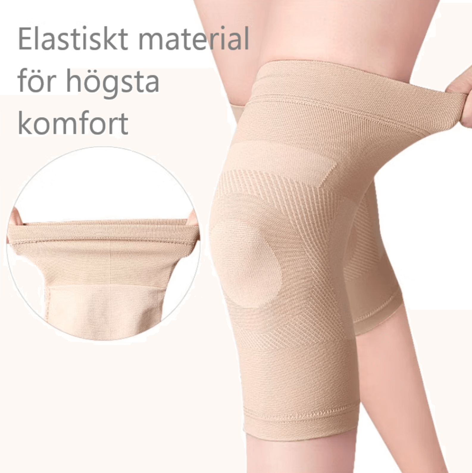 Knestøtte med elastisk komfort (1 par)