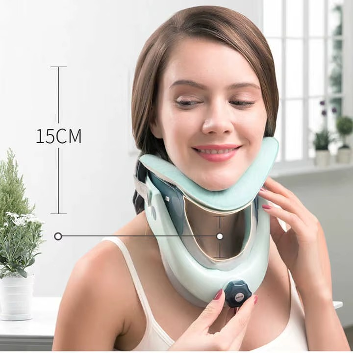 Rehab Neck Collar - Oppblåsbar traksjon mot spenninger og nakkesmerter
