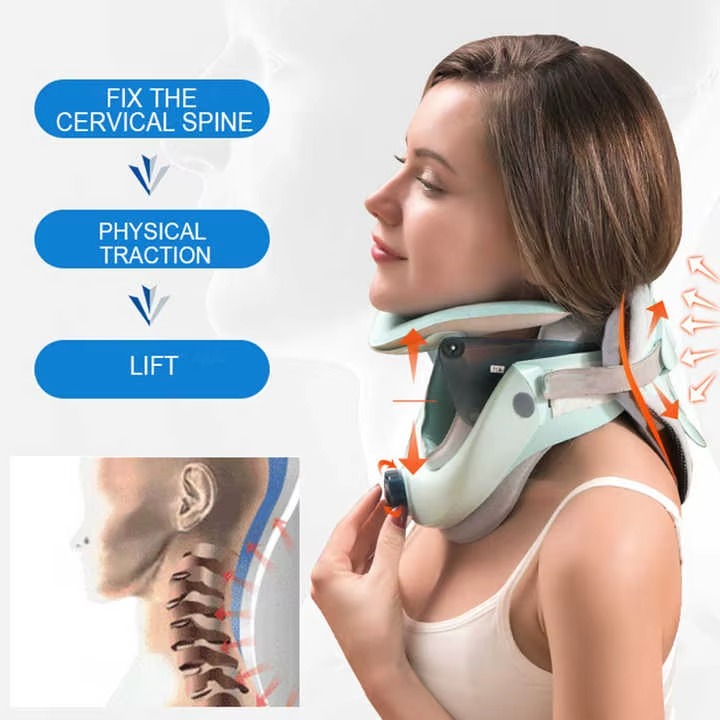 Rehab Neck Collar - Oppblåsbar traksjon mot spenninger og nakkesmerter