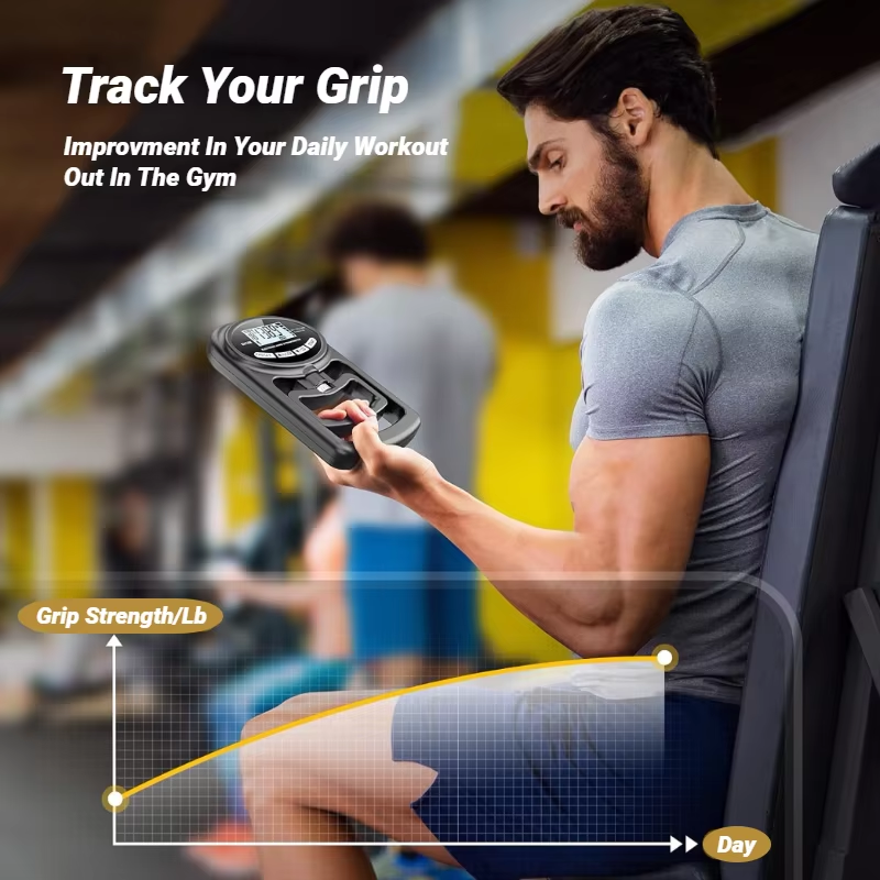 Rehab Grip Strength Monitor - USB og LCD-skjerm for håndtrening