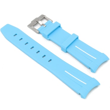 Gummiband Curved 22mm Blå/vit