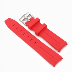 Gummiband Curved 21mm Röd