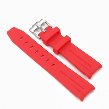 Gummiband Curved 21mm Röd