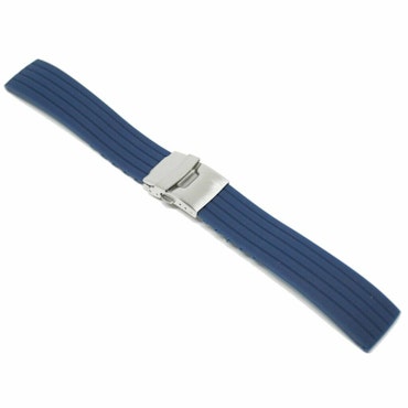 Klockarmband Rubber Blue