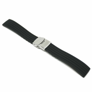 Klockarmband gummisvart