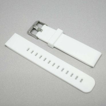 Klockarmband Gummivit 2-delat