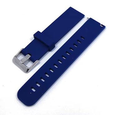 Klockarmband Gummi Mörkblått 2-delat