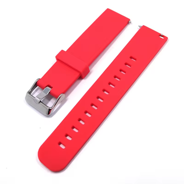 Klockarmband Gummiröd 2-delad